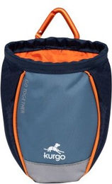 Kurgo Go Stuff It Leckerlibeutel für Hunde aus Nylon in Blau XL mit Karabinerhaken und Reflektierung – Bild 1 von 8
