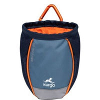 Produktbild von Kurgo Go Stuff It Leckerlibeutel für Hunde aus Nylon in Blau XL mit Karabinerhaken und Reflektierung