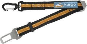 Kurgo Hundegurt für das Auto mit Gurtschloss und Verbindungsstück Direct to Seatbelt Swivel Tether in Orange – Bild 1 von 6