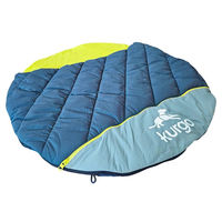 Produktbild von Kurgo Hundeschlafsack Canyon Puffer Pup Sack blau grün aus Nylon Durchmesser 76 cm
