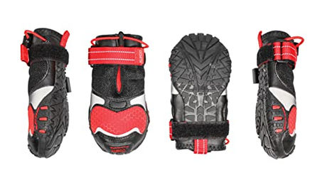 Kurgo Hundeschuhe Blaze Cross Wasserdicht und Reflektierend Nylon Rot Größe S – Bild 1 von 7