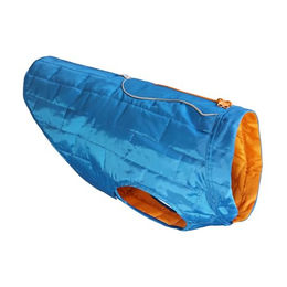 Kurgo Loft Hundejacke aus Ripstop-Material wasserdicht Blau/Orange Größe S – Bild 1 von 6