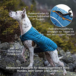 Kurgo Loft Hundejacke wasserdicht für den Winter Blau Türkis Größe M – Bild 1 von 5