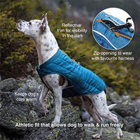 Produktbild von Kurgo Loft Hundejacke wasserdicht und reflektierend aus Microtomic Ripstop-Material Rot/Grau Größe S - 1 Stk.
