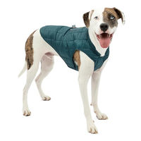 Produktbild von Kurgo Loft Hundewinterjacke als Wendemantel wasserabweisend Blau Türkis XL - 1 Stk.