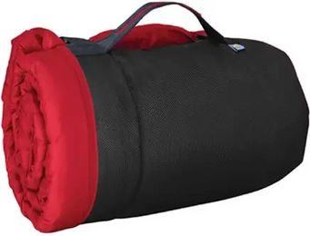 Kurgo Loft Wander Hundebett Reisebett mit wasserfester Unterseite Größe L Rot Schwarz – Bild 1 von 9