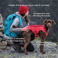 Produktbild von Kurgo North Country Hundemantel wasserabweisend mit Fleece-Futter Schwarz Größe L