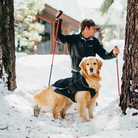 Produktbild von Kurgo North Country Hundemantel wasserabweisend mit Fleece-Futter Schwarz Größe M