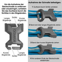 Produktbild von Kurgo RSG Hundehalsband aus Nylon in Blau Größe S - 1 Stk.