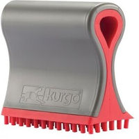 Produktbild von Kurgo Shed Sweeper Tierhaarentferner Silikonbürste für Auto Teppich und Polster in Anthrazit/Rot