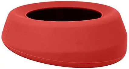 Kurgo Splash-Free Wander Wassernapf für Hunde aus Silikon rot 710 ml - 0,71 l – Bild 1 von 6