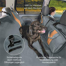 Kurgo Wander Autohängematte für Hunde wasserfest Schwarz – Bild 1 von 6