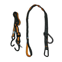 Produktbild von Kurgo Zip Line Sicherheitsgurt und Führleine für Hunde aus Nylon Schwarz/Orange - 1 Stk.