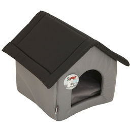 Produktbild von Kuschelhöhle für Hunde und Katzen aus Polyester in Grau