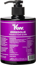 Produktbild von KW Regenbogenforellenöl Fischöl für Hunde und Katzen als Nahrungsergänzung für Haut, Fell und Gelenke 500 ml