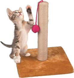 KZ GARDEN Katzenkratzbaum mit Ball aus Plüsch und Sisal für Kätzchen 30 cm Höhe – Bild 1 von 1