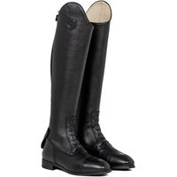 Produktbild von L Equestro Reitstiefel aus Kalbleder mit Schnürung Schwarz Unisex