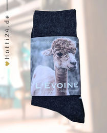 Produktbild von L'Evoine Alpaka Socken Charcoal Grau ganzjährig