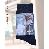 Produktbild von L'Evoine Alpaka Socken Charcoal Grau ganzjährig