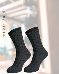 Produktbild von L'Evoine Alpaka Socken Winter Anthrazit aus Wolle