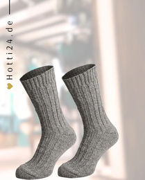 Produktbild von L'Evoine Alpaka Socken Winter Hellgrau aus Wolle