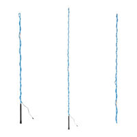 Produktbild von L-Sport Longierpeitsche aus Nylon zerlegbar Blau 180 cm