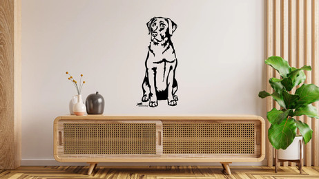 Produktbild von Labrador Retriever Wandtattoo Wandbild Wandsticker Wandaufkleber Wanddekoration