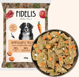 Produktbild von Lamm mit Süßkartoffel, Apfel und Linsen (500g, tiefgefroren)