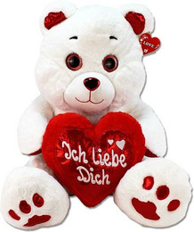 Produktbild von Landahl & Baumann Tierkuscheltier Ich liebe dich Teddy sitzend