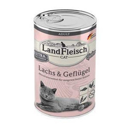 Produktbild von Landfleisch Cat Adult Gelee mit Lachs & Geflügel - 6 x 400 g