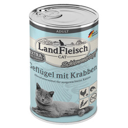 Produktbild von Landfleisch Cat Adult Schlemmertopf mit Geflügel & Krabben - 6 x 400 g