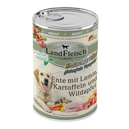 Produktbild von Landfleisch Ente mit Lamm, Kartoffeln, Wildapfel & Gartengemüse - 6 x 400 g