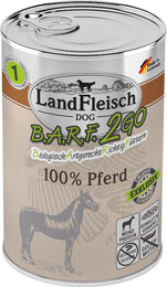 Produktbild von LandFleisch Hund B.A.R.F.2GO Exklusiv Pferd Sparpaket 12 x 400g