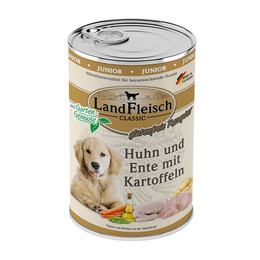Produktbild von Landfleisch Junior Huhn, Ente & Kartoffeln mit Gartengemüse - 6 x 400 g