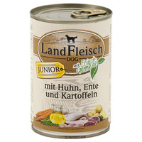 Produktbild von Landfleisch Junior mit Huhn, Ente & Kartoffeln - 12 x 400 g