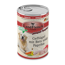 Produktbild von Landfleisch Senior Geflügel mit Reis, Paprika & Gartengemüse - 6 x 400 g
