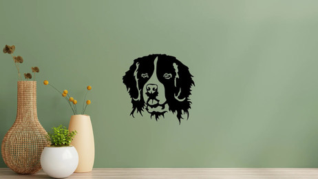 Produktbild von Landseer Kopf Wandtattoo Wandbild Wandsticker Wandaufkleber Wanddekoration