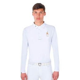 Langärmeliges Turnier-Poloshirt Equestro X Fise – Bild 1 von 8