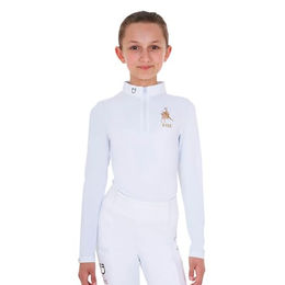 Langärmliges Wettbewerbs-Polo für Mädchen Equestro X Fise – Bild 1 von 8