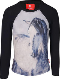 Produktbild von Langarmshirt Red Horse Pixel