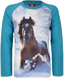 Produktbild von Langarmshirt Red Horse Pixel FW23