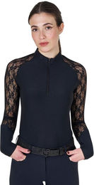 Produktbild von Langarmtrainingspolo Damen Equestro