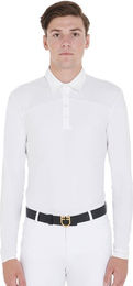 Produktbild von Langarmwettkampf-Poloshirt für Reiten Equestro