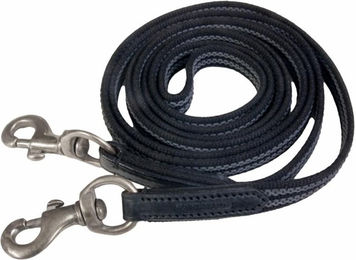 Langer Zügel für Pferde aus geflochtenem Gummi Karlslund – Bild 1 von 2