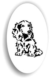 Produktbild von Langhaar Dackel Sticker