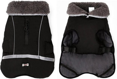Produktbild von LAPA HOME Hundemantel Winterjacke mit Reflektierenden Streifen und Pelzkragen
