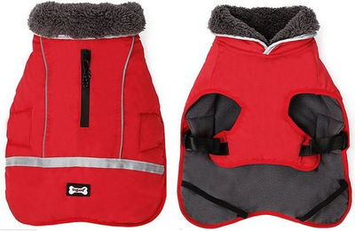 Produktbild von LAPA HOME Hundemantel Winterjacke mit Reflektierenden Streifen und Pelzkragen