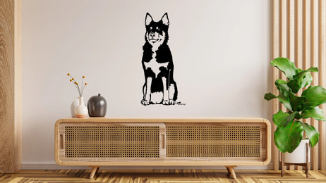Produktbild von Lappländischer Rentierhund Lapinporokoira Wandtattoo Wandbild Wandsticker Wandaufkleber Wanddekoration