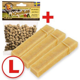 Produktbild von Larsson Yaky Kaukäse Hundekaustange L - 3 x 80 g