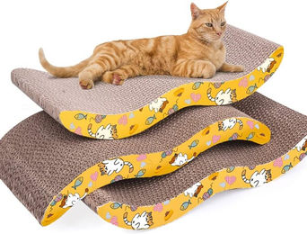 Produktbild von Lartisan Katzennagel Katze M Katze Katze Katze Kann auf beiden Seiten des Kratzbretts verwendet werden, Pappe, Politur, Zubehör, Typ, Kurve, Kratzbrett, Spielzeug, Sofa, gelb